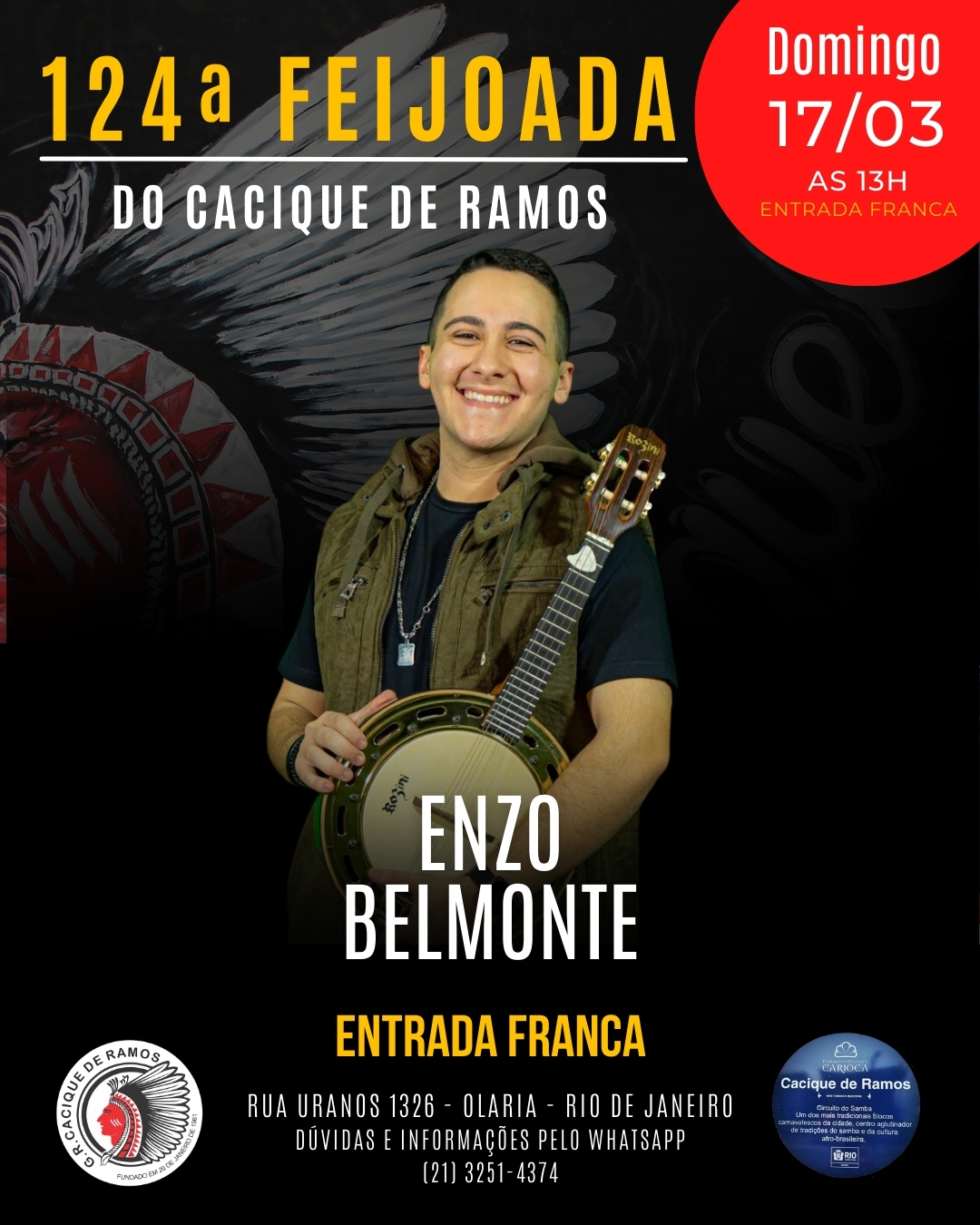 EVENTOS OFICIAIS – G.R.CACIQUE DE RAMOS